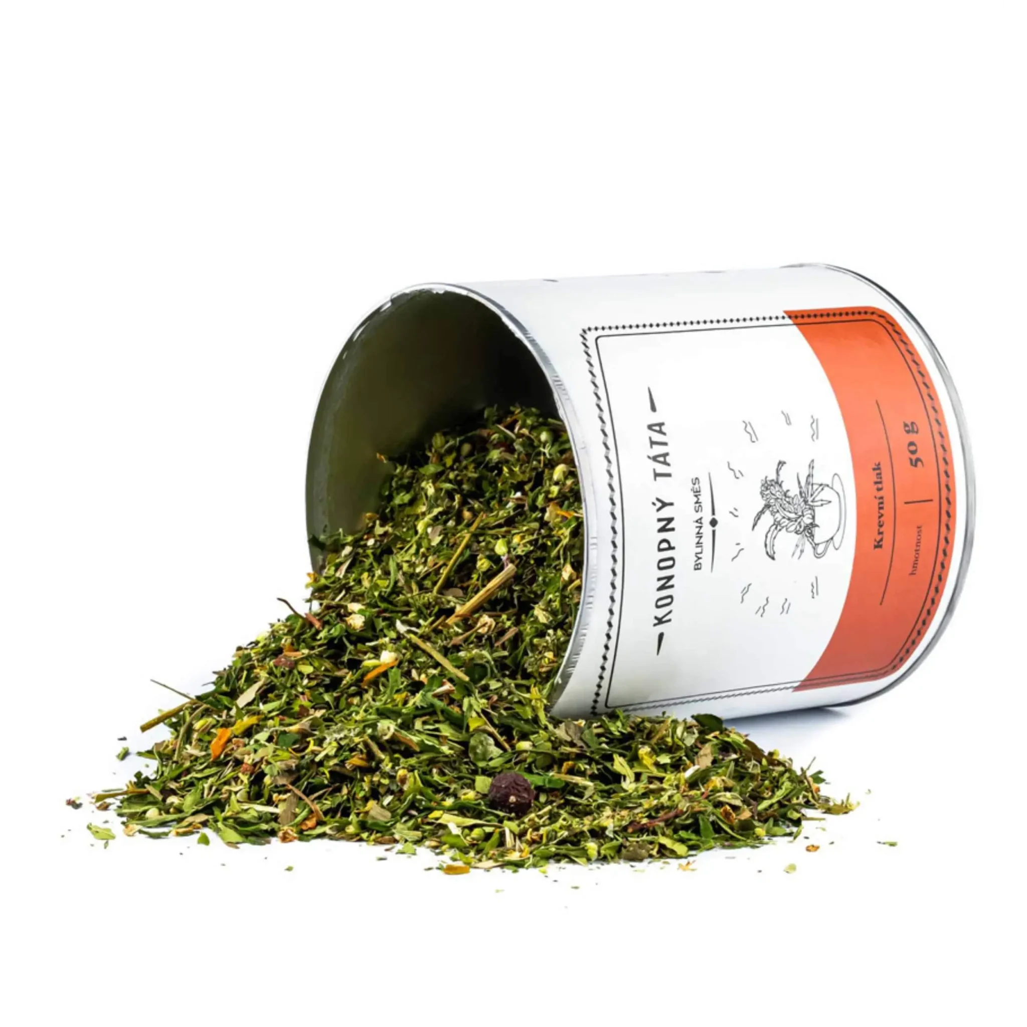 Rozsypana herbata ziołowa Konopný Táta na ciśnienie krwi