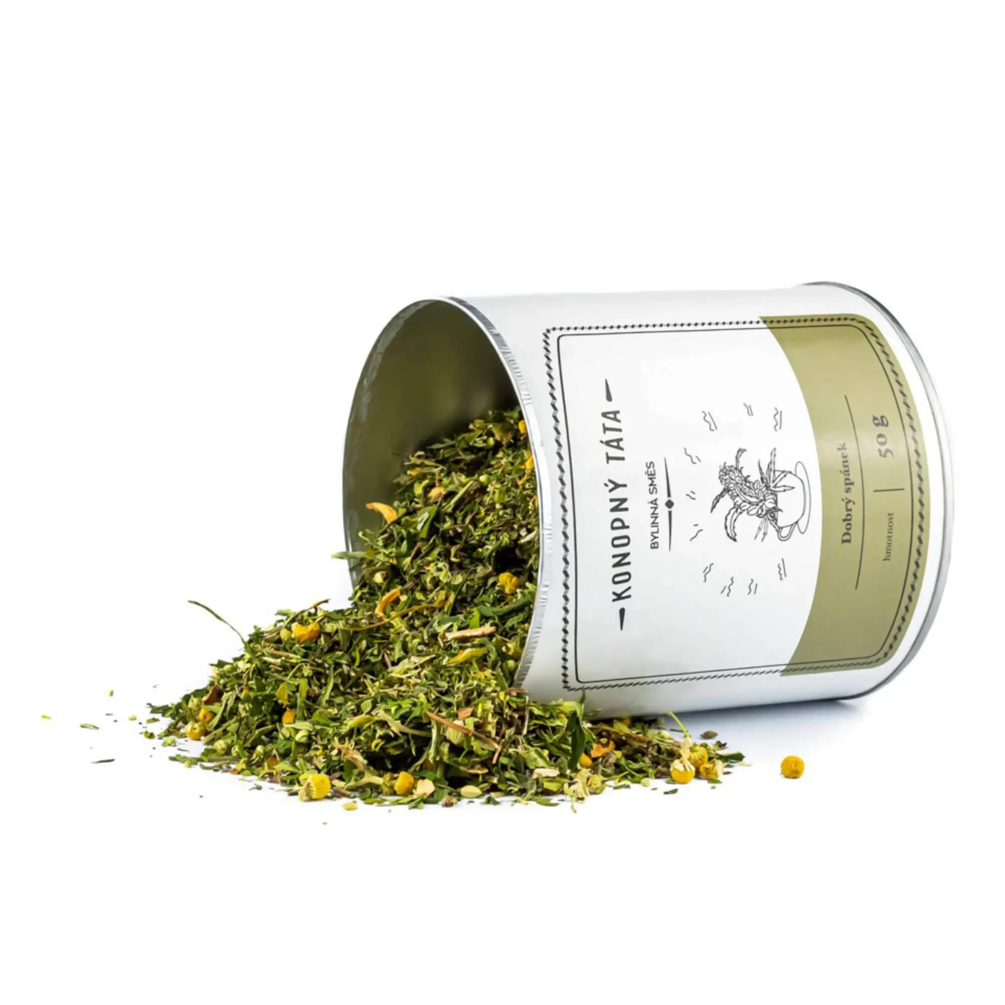 Rozsypana herbata ziołowa Konopný Táta wspomagająca sen