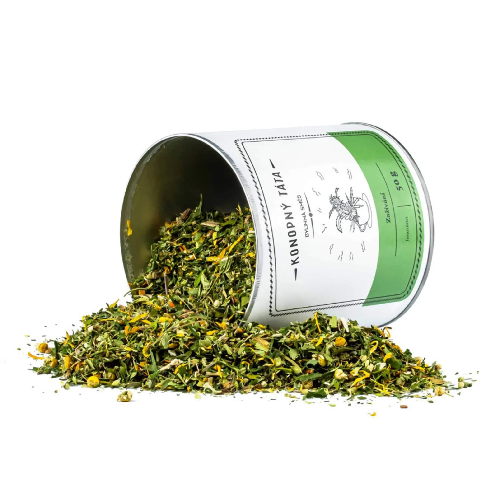 Rozsypana herbata ziołowa Konopný Táta wspierająca trawienie